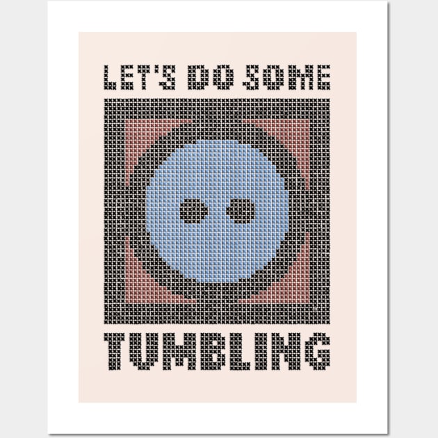 Let's Do Some Tumbling - faux embroidery Wall Art by Colette